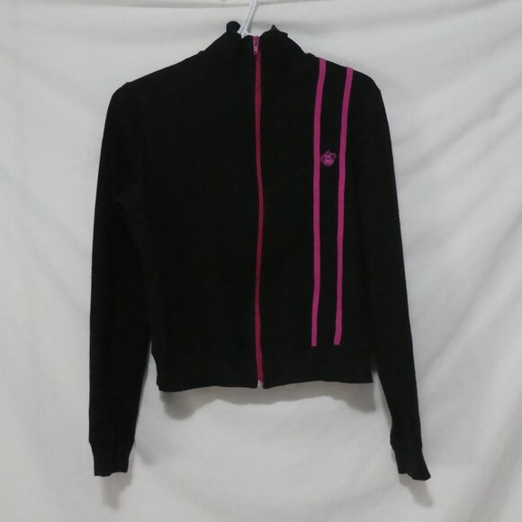 725 ORIGINALS | xl - extra large | Black Zip-Up Exercise Jacket With Collar - Picture 1 of 16